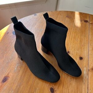Everlane Glove Boot Black Ankle Boots